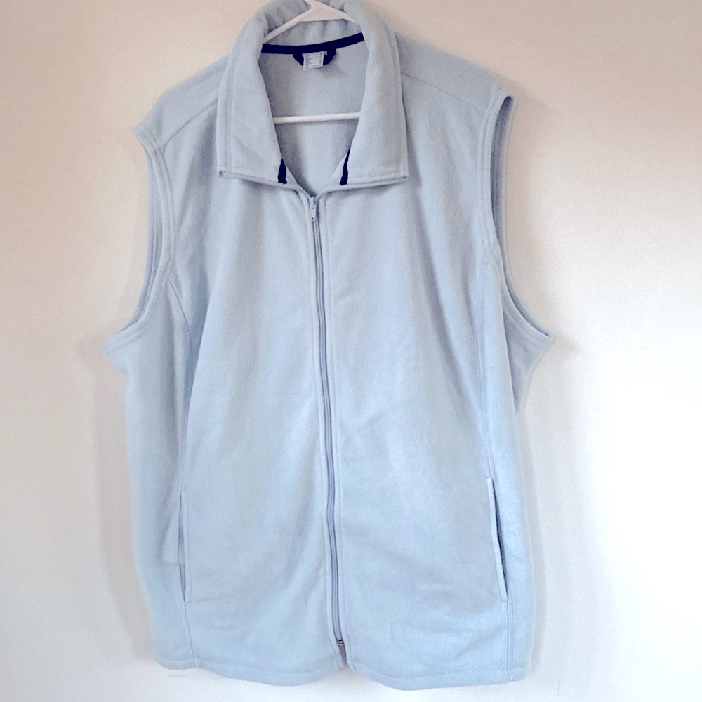 Light blue fleece vest size 22